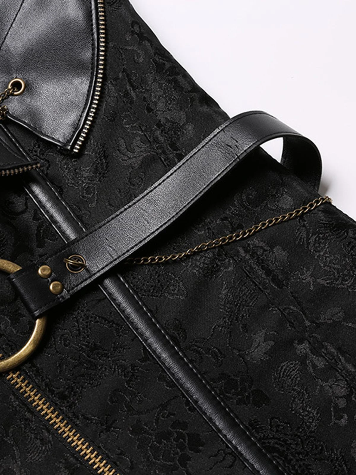 Steampunk Halter Leather Gothic Corset 13 Steampunk Halter Leather Gothic Corset - Image 11