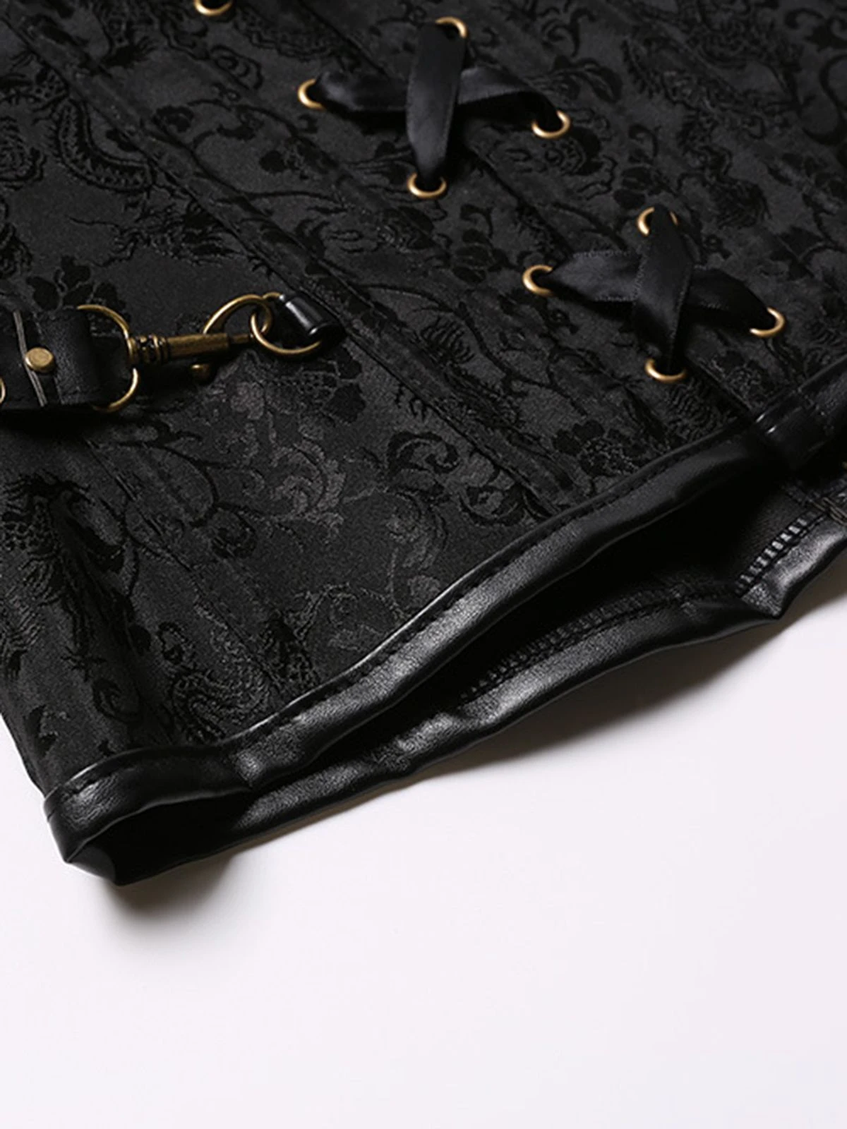 Steampunk Halter Leather Gothic Corset 14 Steampunk Halter Leather Gothic Corset - Image 12