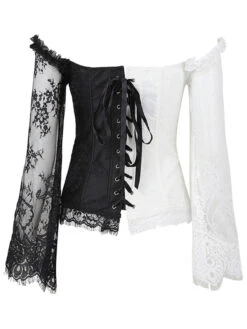 Halloween Steampunk Lace Patchwork Corset -Retro Pulse Shop BNW3 2ab3942c 2cf8 4d3a 973f 7ae7620ab1b5