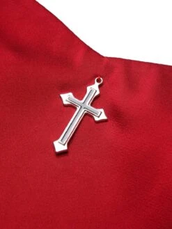 2PCS 1930s Halloween Fishtail Dress & Sheer Coat 17 2PCS 1930s Halloween Fishtail Dress & Sheer Coat -Retro Pulse Shop CBH180745 8