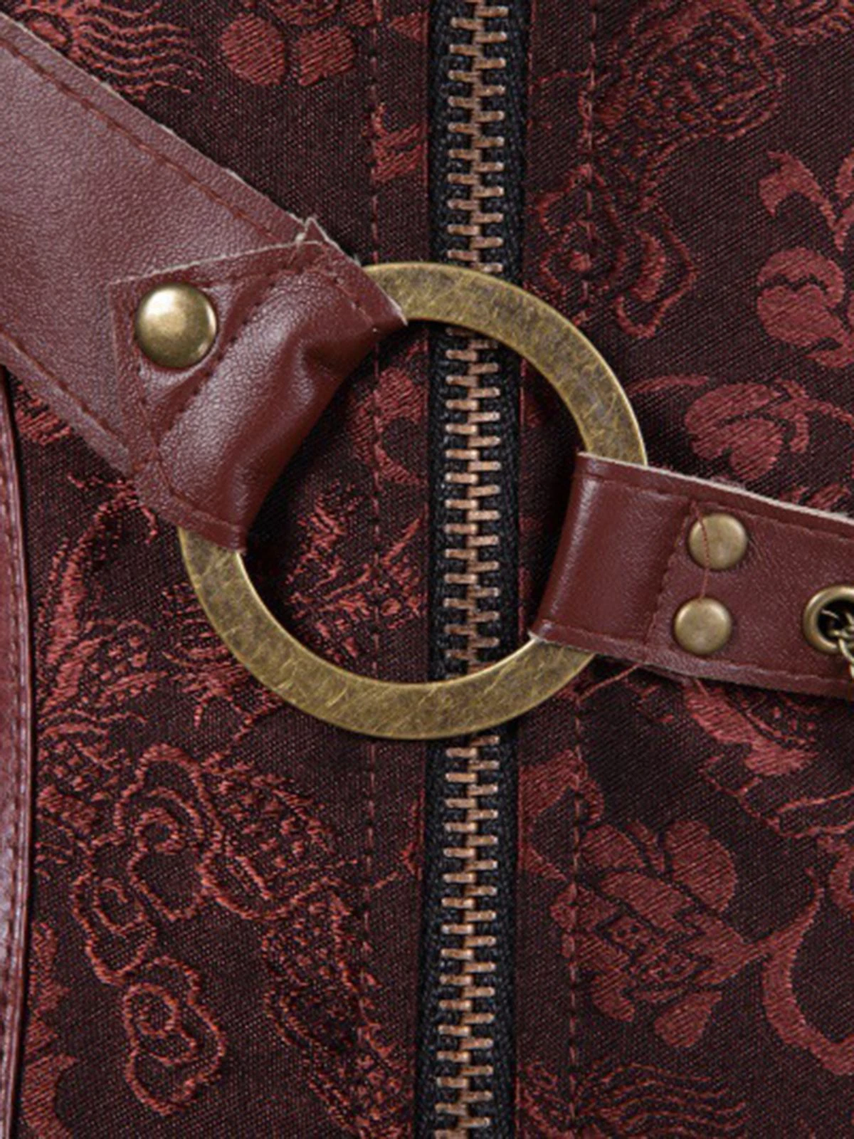 Steampunk Halter Leather Gothic Corset 10 Steampunk Halter Leather Gothic Corset - Image 8