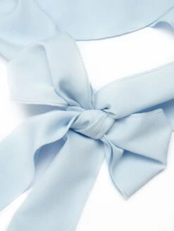 Sky Blue 1950s Solid Puff Sleeves Tops -Retro Pulse Shop D69A4899