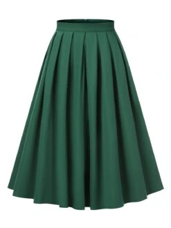 Green 1950s Solid Pleated Skirts 12 Green 1950s Solid Pleated Skirts -Retro Pulse Shop D69A7211 2d59023f bdc6 4764 a1ef fdeccf743c7c
