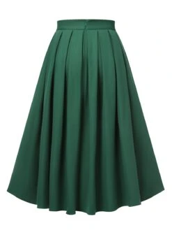 Green 1950s Solid Pleated Skirts 14 Green 1950s Solid Pleated Skirts -Retro Pulse Shop D69A7216 8b40f2a4 6dc2 4c87 a2fe e7d556a1d1d4
