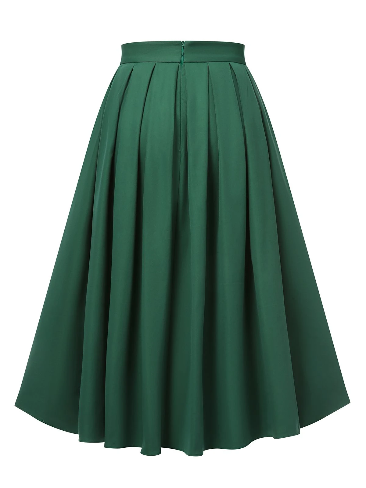 Green 1950s Solid Pleated Skirts 7 Green 1950s Solid Pleated Skirts - Image 5