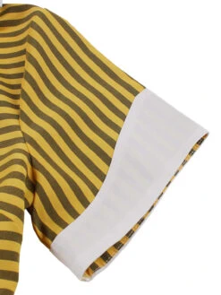 Yellow 1950s Bow Striped Swing Dress -Retro Pulse Shop IMG 8271