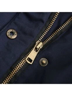 1950s Solid Zipper Fur Trimmed Coat -Retro Pulse Shop NB10