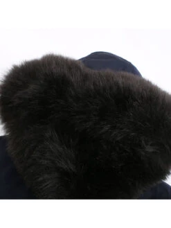 1950s Solid Zipper Fur Trimmed Coat -Retro Pulse Shop NB9