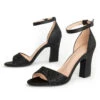 Rhinestone Solid Ankle Strap High Heel Sandals -Retro Pulse Shop O1CN01DOxCoL2NdBdwmVhy0 2213258639985 0 cib
