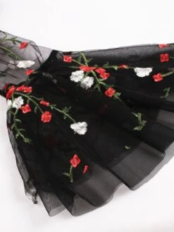 Black 1950s Lace Ruffle Swing Dress -Retro Pulse Shop O1CN01L0n3Wu1ktspim2LzF 1941304742 0 cib