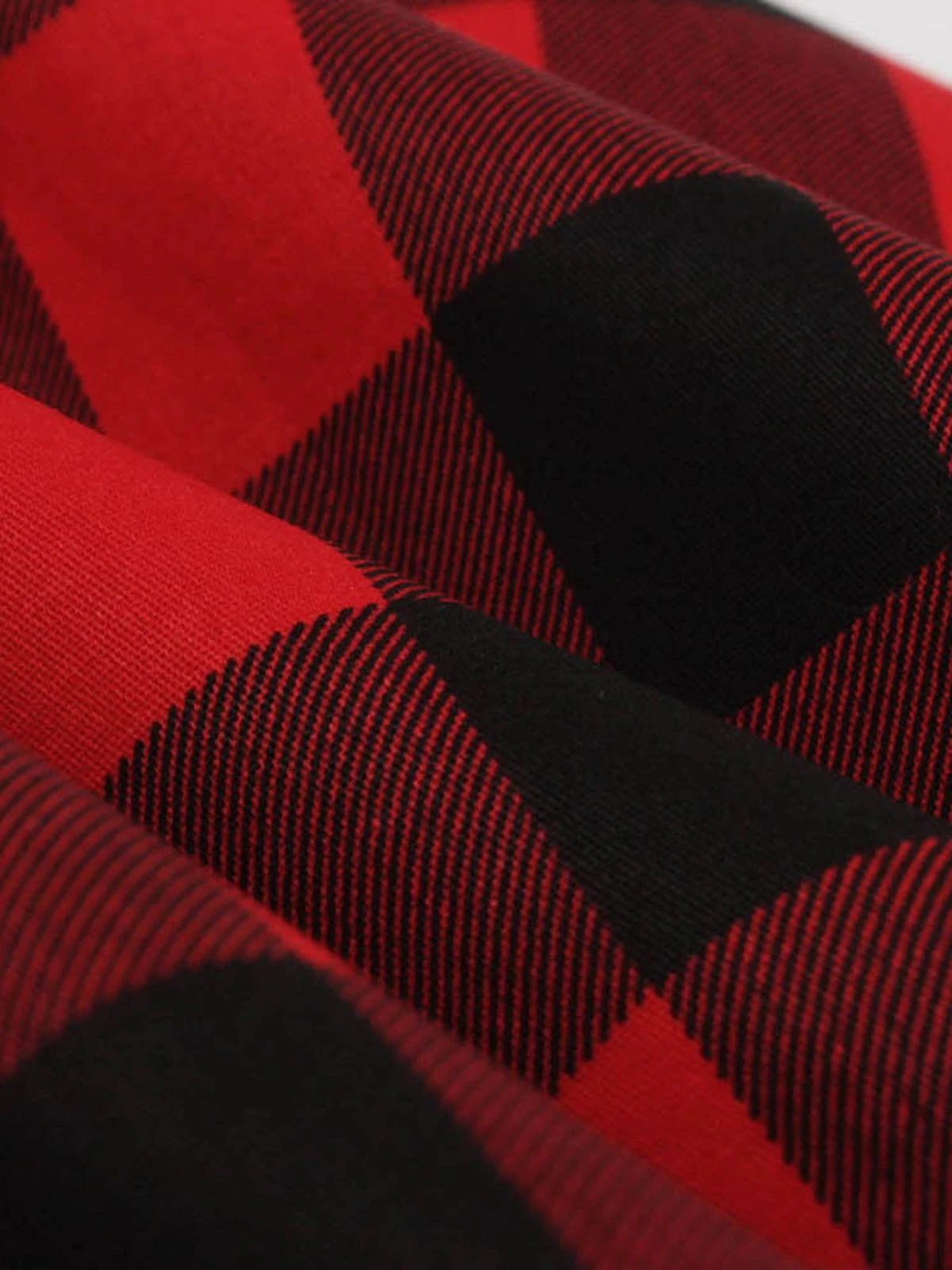 Red 1950s Plaid Bowknot Swing Dress 7 Red 1950s Plaid Bowknot Swing Dress - Image 5