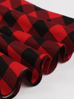 Red 1950s Plaid Bowknot Swing Dress 11 Red 1950s Plaid Bowknot Swing Dress -Retro Pulse Shop O1CN01cwjtH91H36LoOJ2E7 2654570701 0 cib