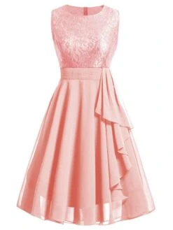 1950s Solid Lace Sleeveless Swing Dress -Retro Pulse Shop PP1 1bd9007e 8a64 4841 bf97 53a6bafc29e8