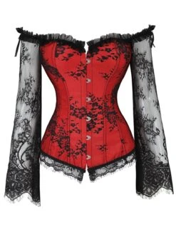 Halloween Steampunk Lace Patchwork Corset -Retro Pulse Shop R2 d47c778b e70c 468f b09a e8cb299a0216
