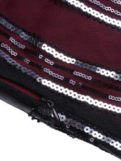 Wine Red 1920s Peacock Flapper Dress -Retro Pulse Shop SCH000301 WR 1 6 75ff0f20 d65c 4766 9766 0ed4bacad74a