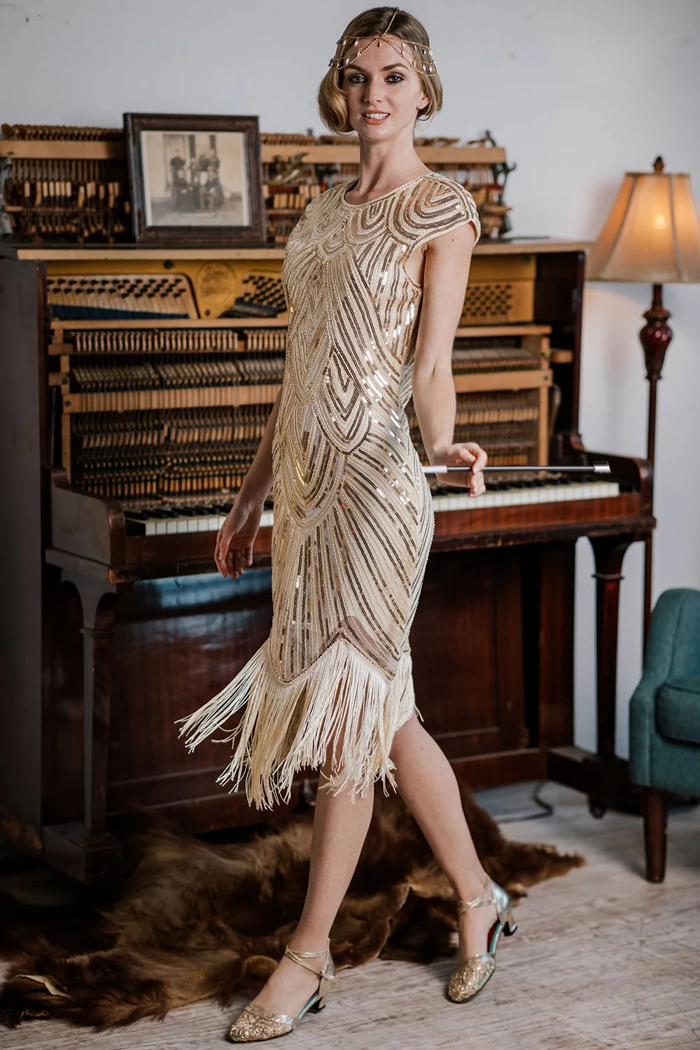 1920s Fringe Flapper Dress 16 1920s Fringe Flapper Dress - Image 14