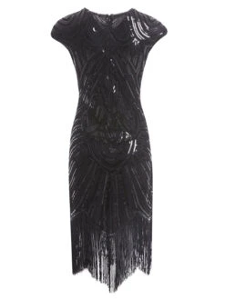 1920s Sequin Beaded Fringed Dress 28 1920s Sequin Beaded Fringed Dress -Retro Pulse Shop SCH000323 B 2 b51ecf6c de74 4ae4 a918 59cb34002cbf