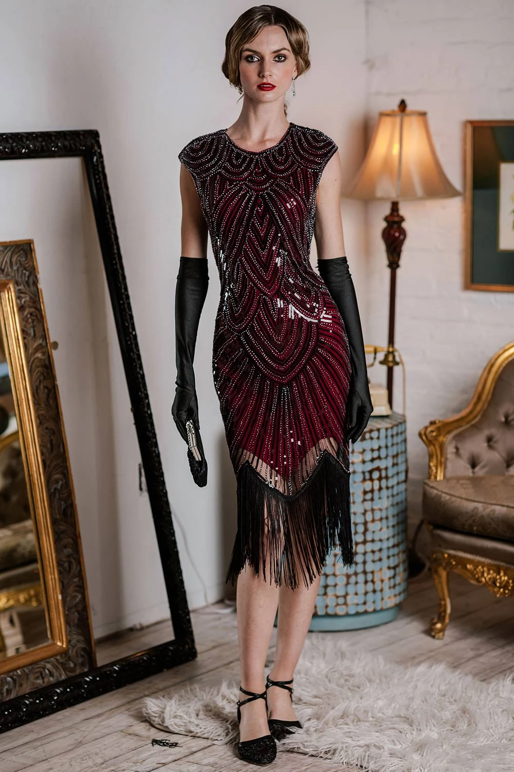 1920s Fringe Flapper Dress 5 1920s Fringe Flapper Dress - Image 3