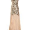 [US Warehouse] Apricot 1920s Sequin Maxi Flapper Dress - US -Retro Pulse Shop SCH000357 AP 1 7283c08c 9824 4502 8281 2e41bfda1338