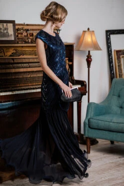 1920s Embroidery Sequin Maxi Dress -Retro Pulse Shop SCH000377 BL 3 1b7d629a a6f8 4072 86cb 2f0f428a4b44