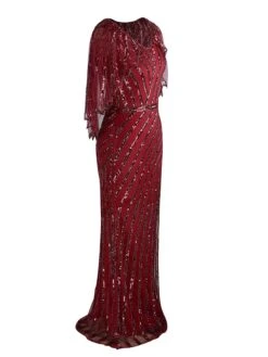1920s Mesh Sequined Cape Maxi Dress 36 1920s Mesh Sequined Cape Maxi Dress -Retro Pulse Shop SCH000412 WR 3 a1157674 28bd 4e2c 8d4f c1c964a98be0