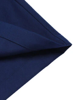 Navy Blue 1950s Solid Button Shorts -Retro Pulse Shop SCH000878 5