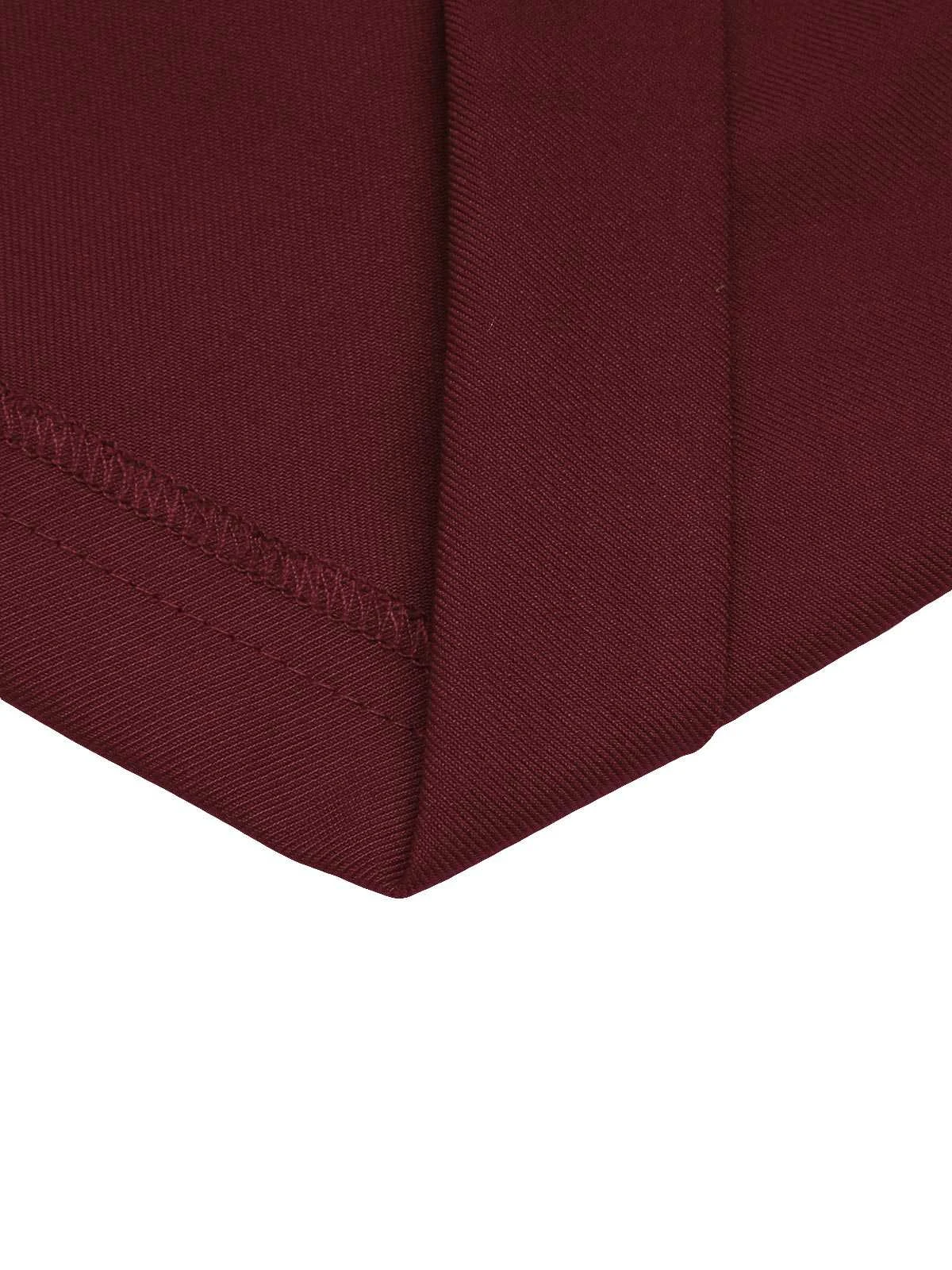 Red 1950s Pleated Turn Over Shorts 8 Red 1950s Pleated Turn Over Shorts - Image 6