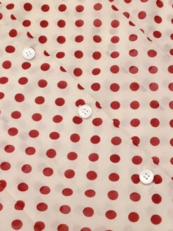 1950s Red Polka Dot Fly Sleeve Blouse -Retro Pulse Shop SCH001018 4