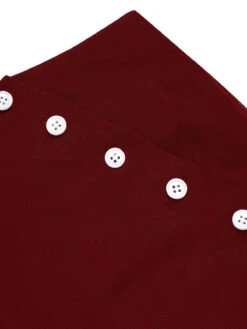 2PCS 1950s Red Polka Dot Blouse & Burgundy Pants -Retro Pulse Shop SCH001018 SCH001019 6