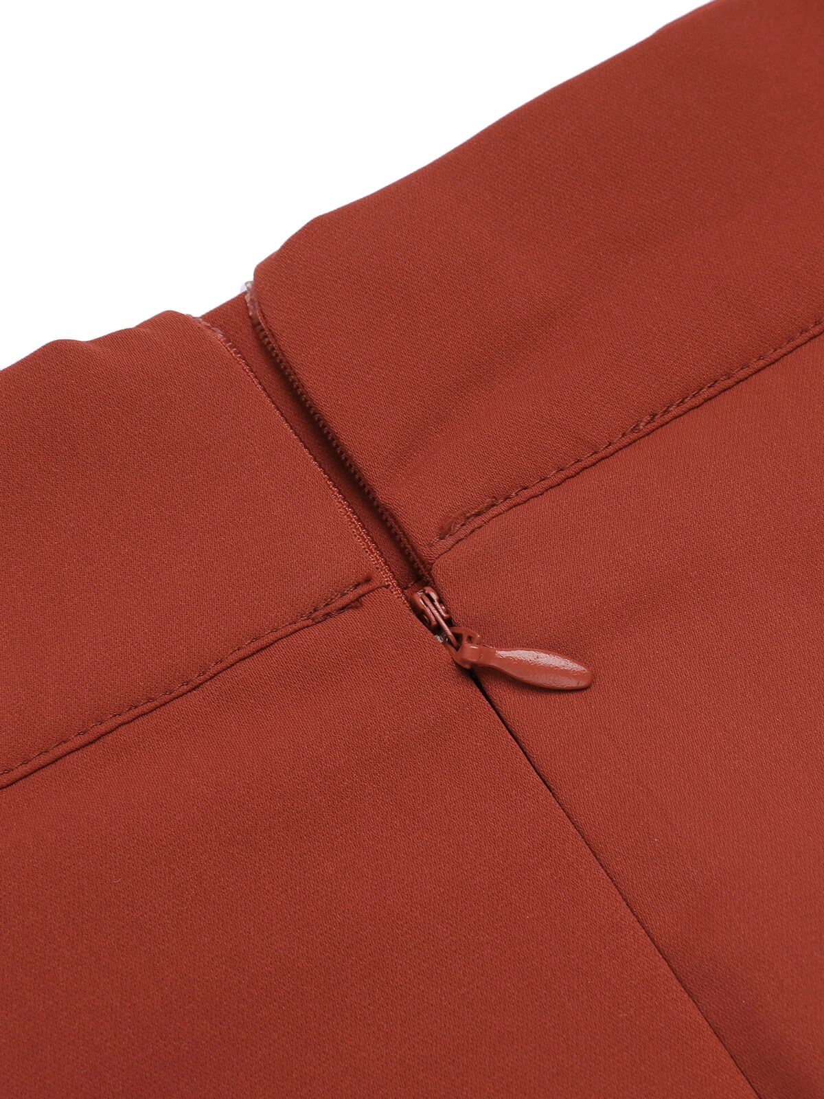 2PCS Orange Red 1950s Striped Blouse & Pleated Skirt 16 2PCS Orange Red 1950s Striped Blouse & Pleated Skirt - Image 15