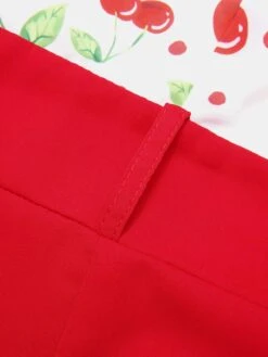 Red 1930s Cherry Belted Halter Jumpsuit -Retro Pulse Shop SCH001154 4 compressed