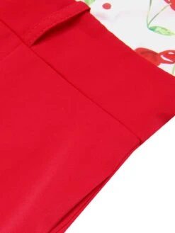 Red 1930s Cherry Belted Halter Jumpsuit -Retro Pulse Shop SCH001154 6 compressed