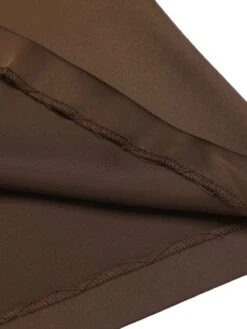 Coffee 1940s High Waist Solid Skirt -Retro Pulse Shop SCH001190 5 compressed