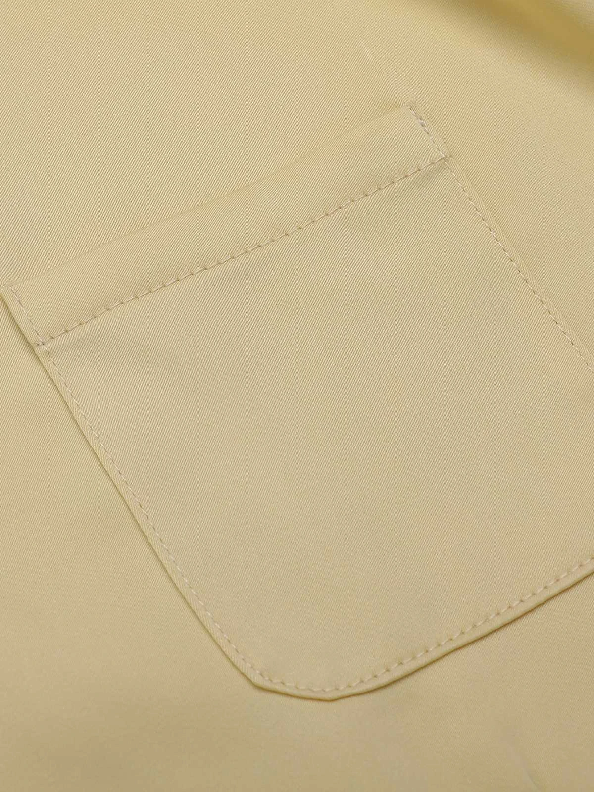 Yellow 1940s Lapel Puff Sleeve Solid Blouse 9 Yellow 1940s Lapel Puff Sleeve Solid Blouse - Image 7