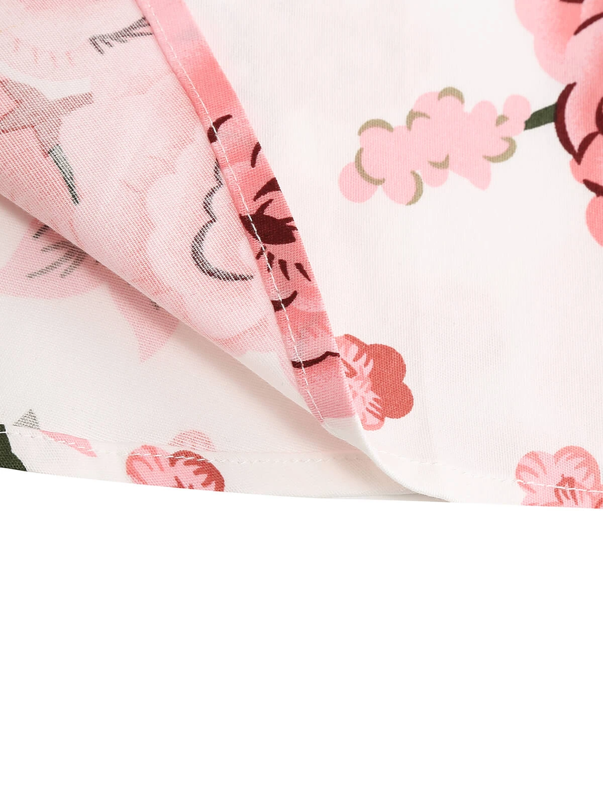 1950s Floral Lace-Up Shoulder V-Neck Swing Dress 12 1950s Floral Lace-Up Shoulder V-Neck Swing Dress - Image 10