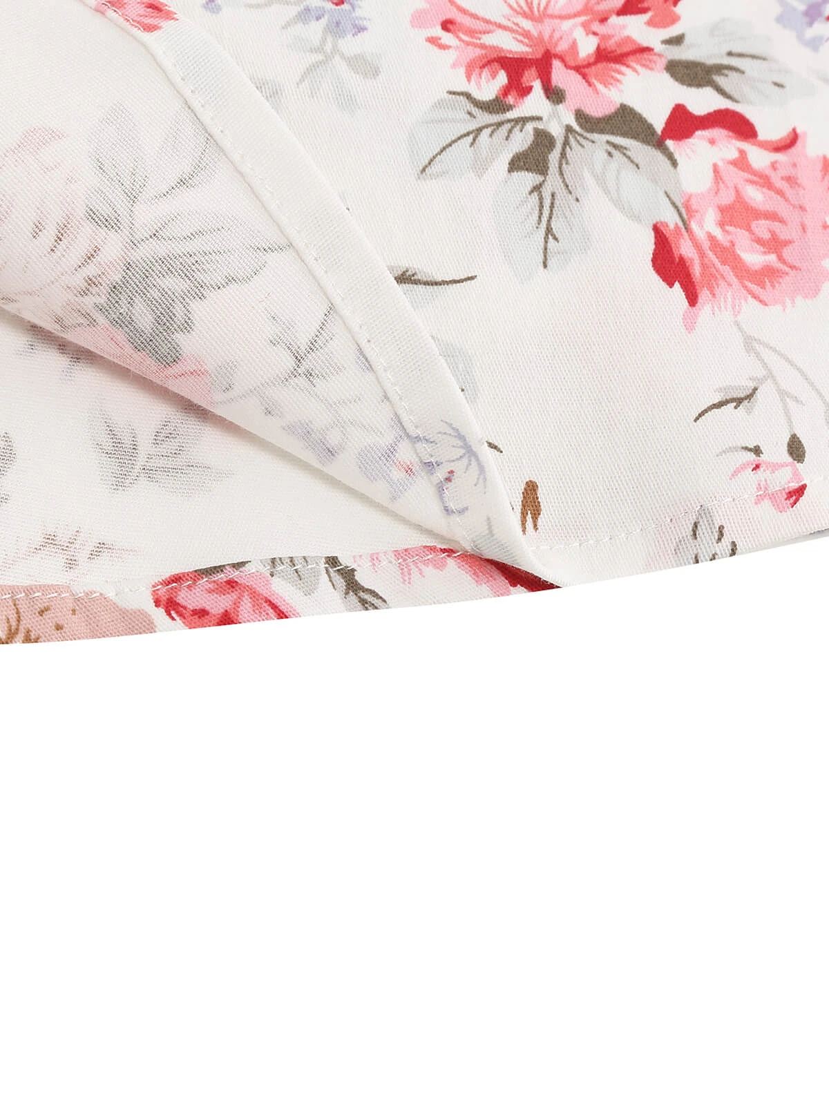 1950s Floral Lace-Up Shoulder V-Neck Swing Dress 22 1950s Floral Lace-Up Shoulder V-Neck Swing Dress - Image 20