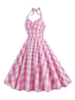 2PCS Parent-child Outfit-1950s Plaid Halter Swing Dress -Retro Pulse Shop SCHL000115 P 2 23df6cc1 0958 402c 9596 f83715164a73