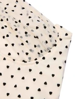 Beige 1950s 3D Heart Halter Patchwork Romper -Retro Pulse Shop SCHL000122 5 compressed