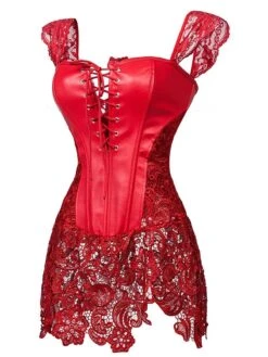 Black Steampunk Leather Gothic Lace Corset -Retro Pulse Shop SCHL000144 PON 3