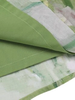 Green 1960s Oil-Painting Rose Dress -Retro Pulse Shop SCHL000562 6