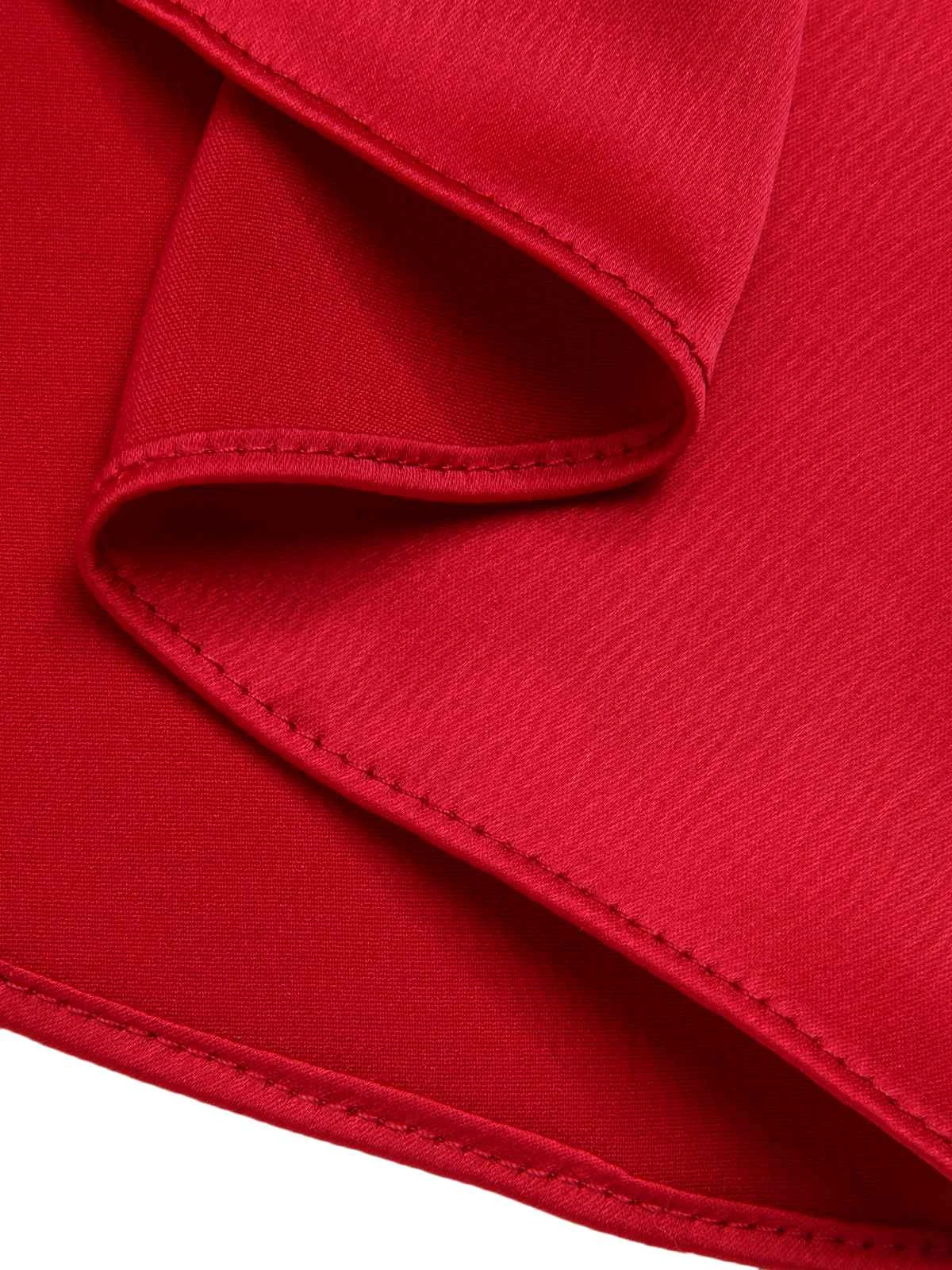 Red & White 1930s Sleeveless Slit Fishtail Dress 9 Red & White 1930s Sleeveless Slit Fishtail Dress - Image 7