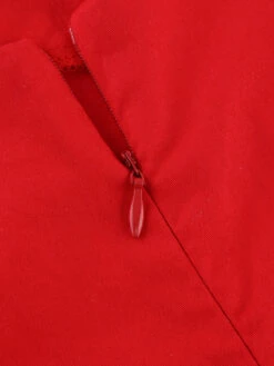 Red 1950s Lace Strap Swing Dress -Retro Pulse Shop SCHL000670 R 6