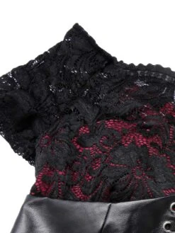 1950s Halloween Skull Rose Lace Mesh Dress -Retro Pulse Shop SCHL000827 4 compressed