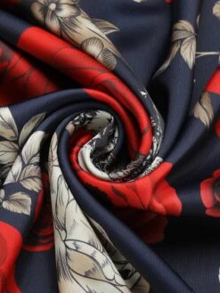 Black 1950s Sweetheart Skeleton Rose Swing Dress -Retro Pulse Shop SCHL000859 6 compressed