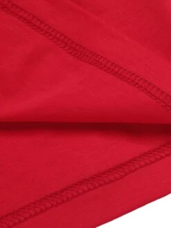 Red 1960s Shirring Bow Solid Wrap Dress -Retro Pulse Shop SCHL001050 6 compressed