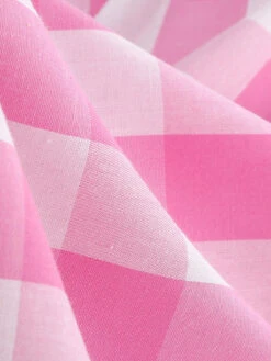 1950s Plaid Bow Lapel Swing Dress -Retro Pulse Shop SCHL001476 LP 6