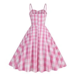 1950s Plaid Strap Swing Dress -Retro Pulse Shop SCHL001478 LP 3
