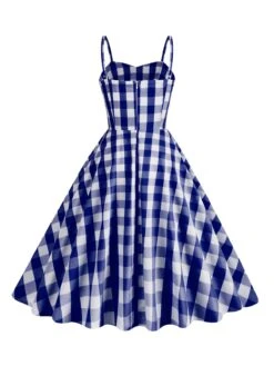 1950s Plaid Strap Swing Dress -Retro Pulse Shop SCHL001478 NB 2