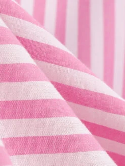 Pink 1950s Spaghetti Strap Stripes Swing Dress 9 Pink 1950s Spaghetti Strap Stripes Swing Dress -Retro Pulse Shop SCHL001478 P 4
