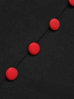 Black 1960s V-Neck Solid Bodycon Dress -Retro Pulse Shop SCHL002063 6 compressed